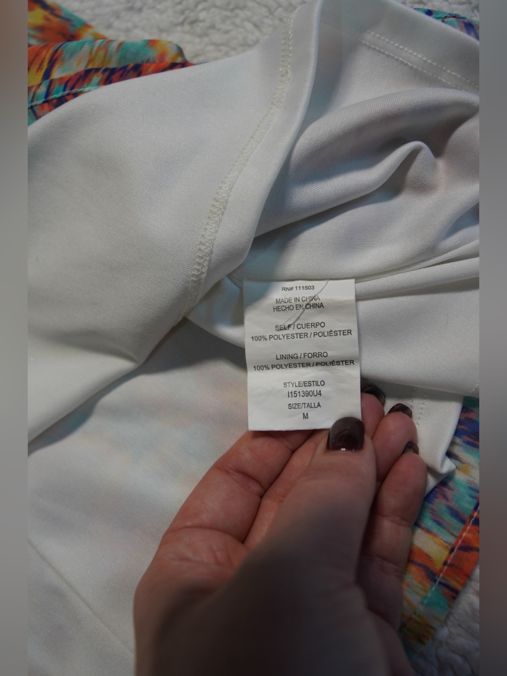 AS U WISH Halter Neck Dress Geometric Abstract Keyhole Metal Trim Summer Size M - Picture 8 of 10